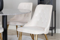 Spisestol Velvet Deluxe 2-pakk – beige