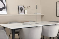 Spisegruppe Berit & Jimmy 195 x 90 – grå og hvit