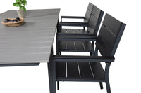 Spisegruppe Levels 160 x 100 + spisestol 2-pakk – svart