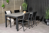 Spisegruppe Levels 160 x 100 + spisestol 2-pakk – svart
