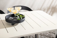 Spisegruppe Slit & Lina 200 x 90 – svart og beige