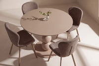 Spisegruppe Lilja & Boule 2-pakk + Rundt spisebord Ø110 – brun