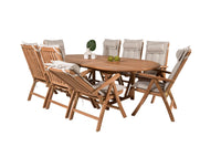 Spisegruppe Kenya + Ovalt 180 x 120 – natur
