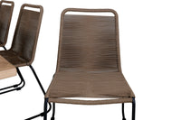 Spisegruppe Panama & Lindos 224 x 100 2-pakk – svart og brun