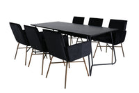 Spisegruppe Petra 190 x 90 – svart