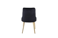 Spisestol Velvet Deluxe 2-pakk – svart