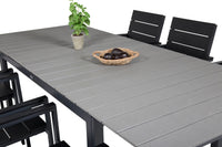 Spisegruppe Levels 160 x 100 + spisestol 2-pakk – svart
