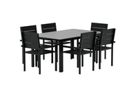Spisegruppe Levels 160 x 100 + spisestol 2-pakk – svart