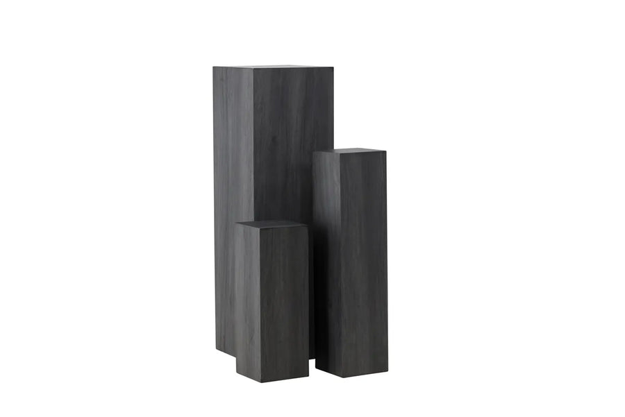 Sidebord Ramsvik 23 x 23 + 40x40 + 23 x 23 – svart