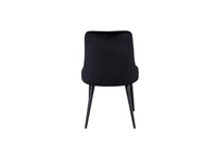 Spisestol Velvet Deluxe 2-pakk – svart