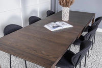 Spisegruppe 170 x 95 2-pakk – natur og svart