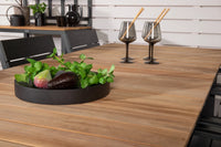 Spisestol Levels & Mexico 2-pakk – svart + Rektangulært spisebord 180 x 90 – natur
