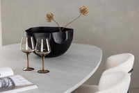 Spisegruppe oval 2-pakk 180 x 90 – hvit og lys grå