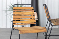 Spisegruppe 200 × 100 + spisestol 2-pakk – natur