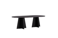 Spisebord ovalt 230 x 115 – svart