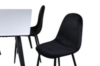 Spisegruppe 2-pakk Jimmy & Polar 150 x 90 – hvit og svart