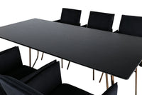 Spisegruppe Petra 190 x 90 – svart