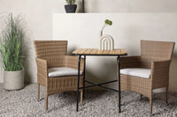 Spisestol Malina & Holmbeck 2-pakk + kafébord 70 x 55 – natur