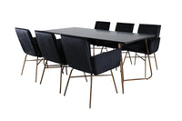 Spisegruppe Petra 190 x 90 – svart