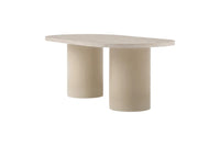 Spisebord Narvik ovalt 200 × 100 – beige