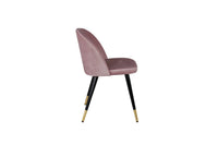 Spisestol Velvet 2-pakk – støvet rosa