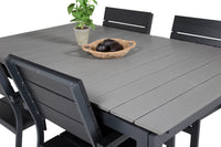 Spisegruppe Levels 160 x 100 + spisestol 2-pakk – svart