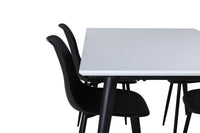 Spisegruppe 2-pakk Jimmy & Polar 150 x 90 – hvit og svart