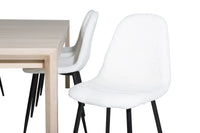Spisegruppe Slider & Polar 170 x 95, 2-pakk – hvitvasket og hvit