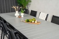 Spisegruppe Levels & Parma 229 × 100 + spisestoler 2-pakk – svart