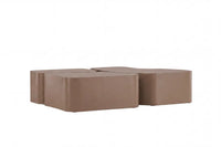 Sofabord Nordland 92x70, 74x60, 40x40 – brun