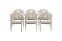 Spisegruppe Giardini & Paros rektangulær 200 x 90 – beige