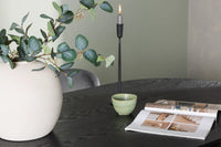 Spisegruppe oval 2-pakk 180 x 90 – grå og svart