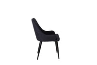 Spisestol Plaza 2-pakk – svart