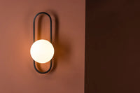 Vegglampe Alpes – svart