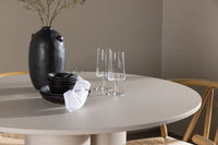 Spisegruppe Alfons & Olivia + Rundt ⌀110 – beige