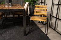 Spisegruppe Bois 205 x 90 + spisestoler 2-pakk – natur