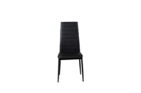 Spisestol Slim 2-pakk – svart