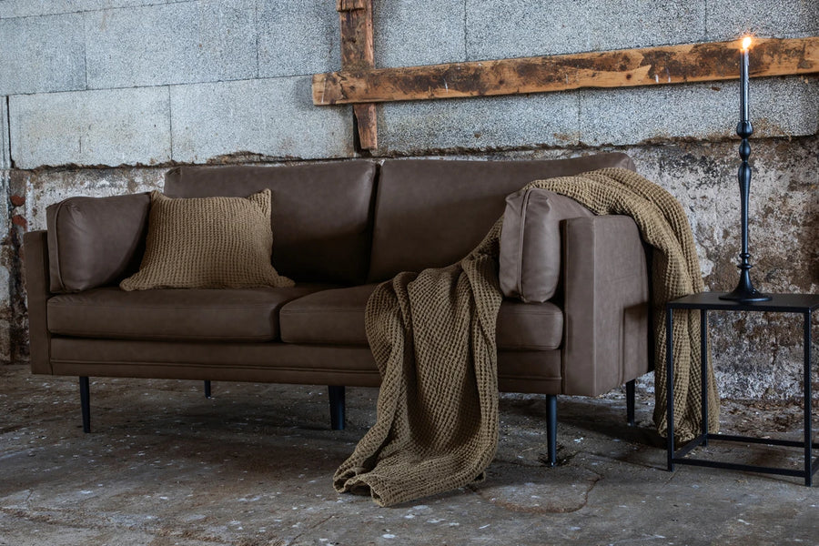 Sofa 3-seter Boom – brun