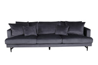 Sofa 3-seter Sofia – mørk grå