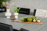 Spisegruppe Levels rektangulær 229 × 100 + spisestol 2-pakk – svart