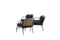 Sofagruppe Paola – svart og natur
