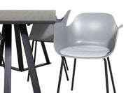 Spisegruppe Comfort & Marina 2-pakk 180 x 90 – grå og svart