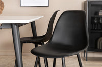 Spisegruppe 2-pakk Jimmy & Polar 150 x 90 – hvit og svart
