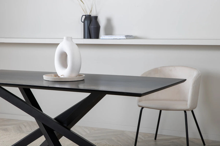 Spisebord Piazza 180 x 90 – svart