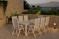 Spisestol Break & Levels 2-pakk + Rektangulært spisebord 229 × 100 – beige