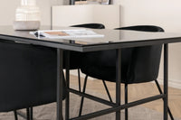 Spisegruppe Berit & Leif 200 x 90 – svart