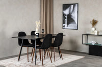 Spisestol Polar 2-pakk – svart