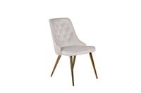 Spisestol Velvet Deluxe 2-pakk – beige