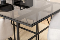 Spisegruppe Berit & Leif 200 x 90 – grå og svart
