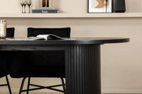Spisegruppe oval 200 x 90 – svart